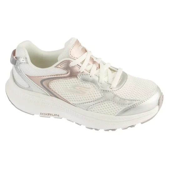 Zdjęcie produktu Skechers Go Run Consistent 2.0 - Hi Light 303964L-OFWT, Dla dziewczynki, Białe, buty do biegania, tkanina, rozmiar: 35