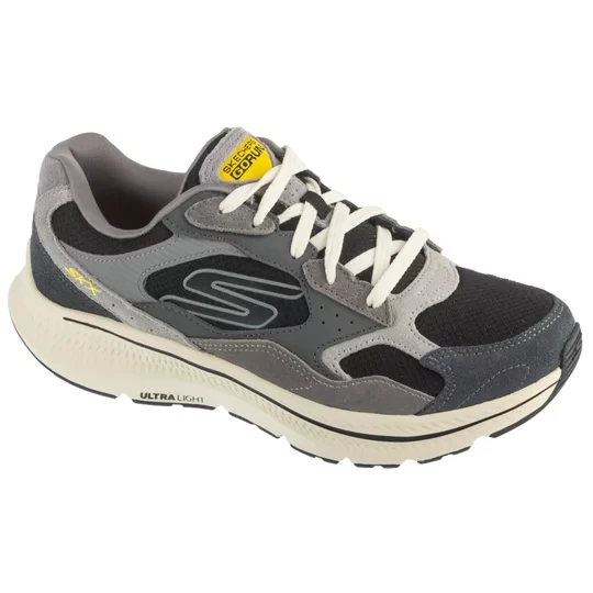 Zdjęcie produktu Skechers Go Run Consistent 2.0 - Retro Runner V1 220872-CCBK, Męskie, Szare, buty do biegania, skóra zamszowa, rozmiar: 43