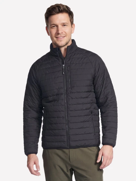 Zdjęcie produktu Skechers GO SHIELD Cozy Fit Altitude Reversible Kurtka - Czarny / Niebieski / Limonkowy beżowy