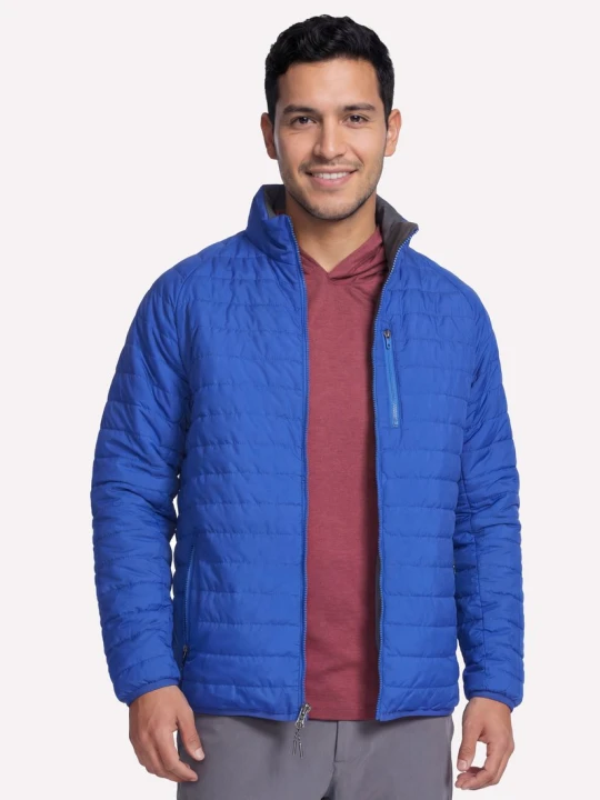 Zdjęcie produktu Skechers GO SHIELD Cozy Fit Altitude Reversible Kurtka - Niebieski