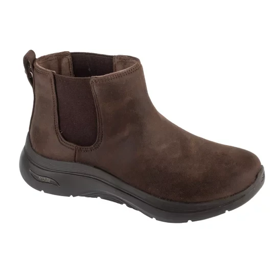 Zdjęcie produktu Skechers Go Walk Arch Fit 2.0 Boot - Classic Charm 144550-CHOC, Damskie, Brązowe, sztyblety, skóra syntetyczna, rozmiar: 36