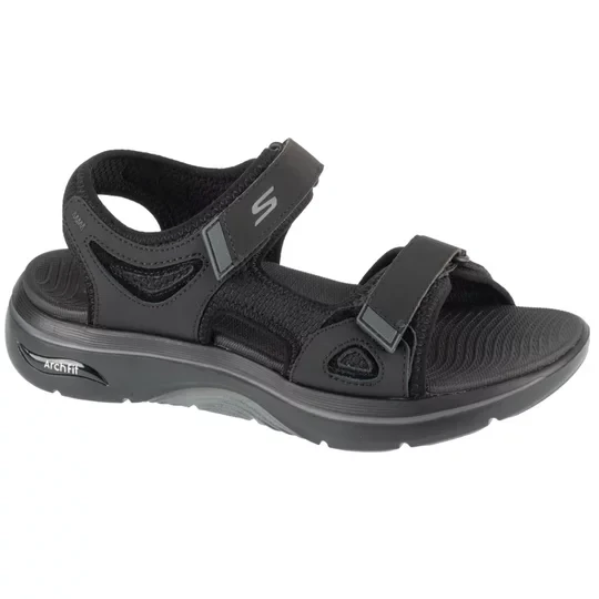 Zdjęcie produktu Skechers Go Walk Arch Fit 2.0 Sandal - Capistrano 229309-BBK, Męskie, Czarne, sandały, tkanina, rozmiar: 45