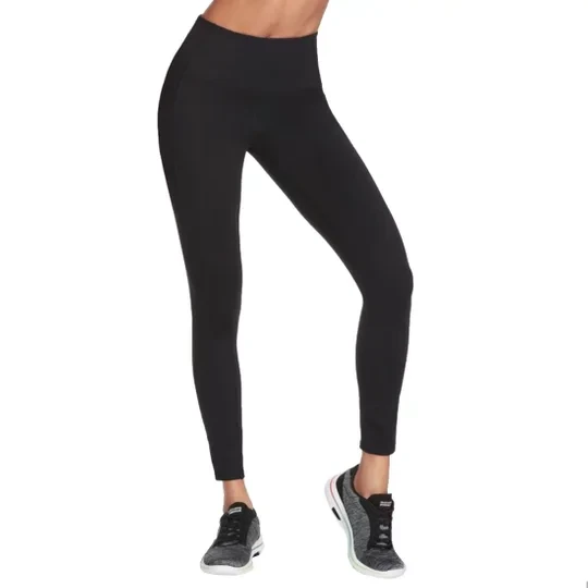 Zdjęcie produktu Skechers Go Walk High Waisted Legging W03LG30B-BLK, Damskie, Czarne, leginsy, nylon, rozmiar: L