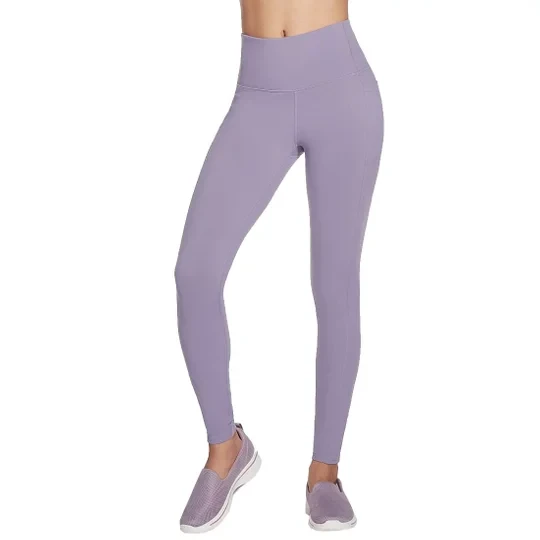 Zdjęcie produktu Skechers Go Walk High Waisted Legging W03LG30B-GYPR, Damskie, Fioletowe, leginsy, nylon, rozmiar: XS