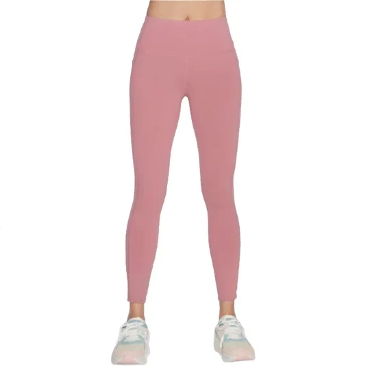Zdjęcie produktu Skechers Go Walk High Waisted Legging W03LG30B-MVE, Damskie, Różowe, leginsy, nylon, rozmiar: L