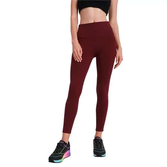 Zdjęcie produktu Skechers Go Walk High Waisted Legging W03LG30B-PUR, Damskie, Fioletowe, leginsy, nylon, rozmiar: L