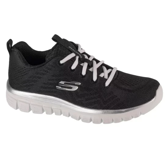 Zdjęcie produktu Skechers Graceful - Get Connected 12615-BKW, Damskie, Czarne, buty sneakers, przewiewna siateczka, rozmiar: 38