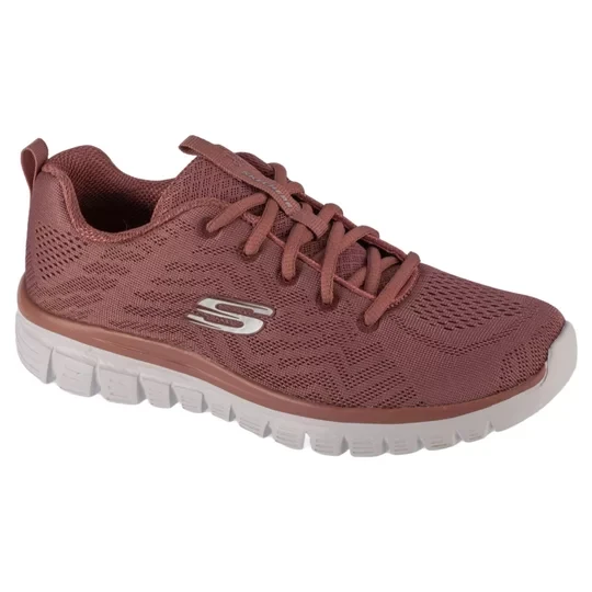 Zdjęcie produktu Skechers Graceful - Get Connected 12615-MVE, Damskie, Różowe, buty sneakers, przewiewna siateczka, rozmiar: 36