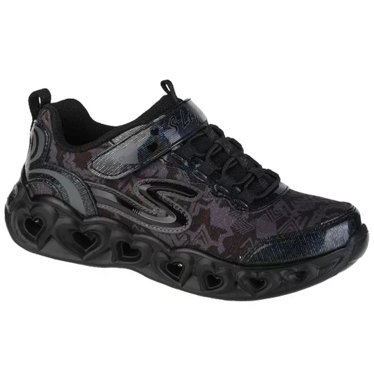 Zdjęcie produktu Skechers Heart Lights 20180L-BBK, Dla dziewczynki, Czarne, buty sneakers, tkanina, rozmiar: 30