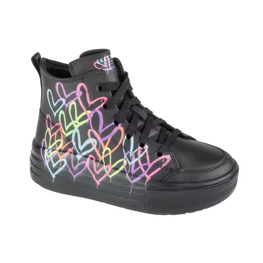 Zdjęcie produktu Skechers Hyperlift - Love Daz 314075L-BKMT, Dla dziewczynki, Czarne, trampki, tkanina, rozmiar: 31