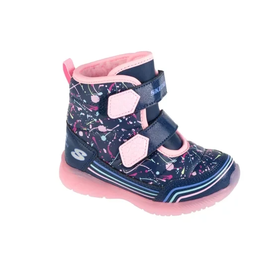 Zdjęcie produktu Skechers Illumi-Brights - Power Paint 302653N-NVMT, Dla dziewczynki, Granatowe, śniegowce, tkanina, rozmiar: 23