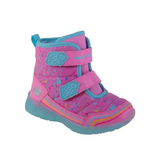 Zdjęcie produktu Skechers Illumi-Brights - Power Paint 302653N-PKMT, Dla dziewczynki, Różowe, śniegowce, tkanina, rozmiar: 23