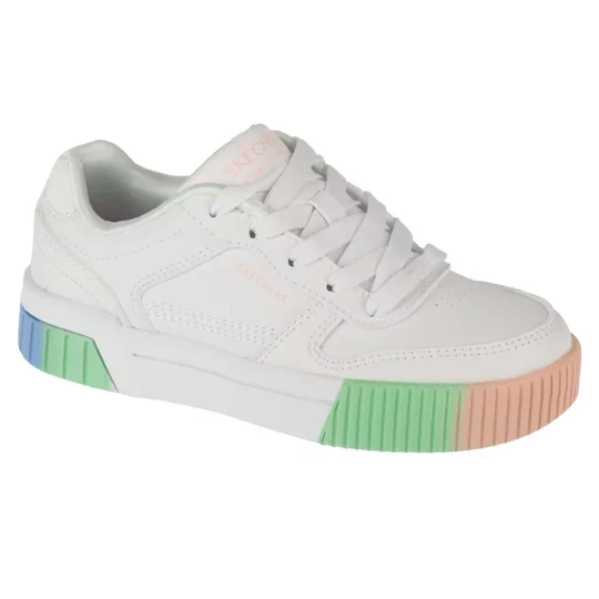 Zdjęcie produktu Skechers Jade 310890L-WMLT, Dla dziewczynki, Białe, buty sneakers, skóra syntetyczna, rozmiar: 28