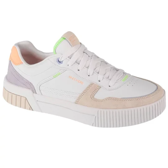 Zdjęcie produktu Skechers Jade - Stylish Type 185092-WMLT, Damskie, Białe, buty sneakers, skóra syntetyczna, rozmiar: 35