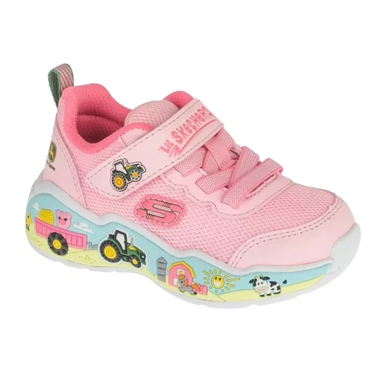 Zdjęcie produktu Skechers John Deere: Play Scene - Farm Girlie 303187N-PKMT, Dla dziewczynki, Różowe, buty sneakers, tkanina, rozmiar: 21