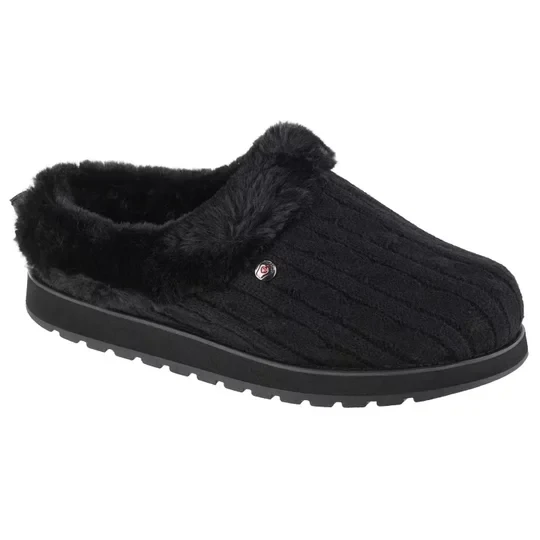 Zdjęcie produktu Skechers Keepsakes - Ice Angel 31204-BBK, Damskie, Czarne, kapcie, tkanina, rozmiar: 36