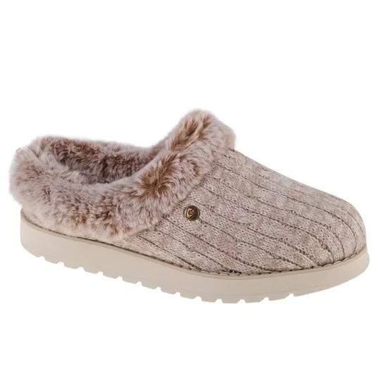 Zdjęcie produktu Skechers Keepsakes - Ice Angel 31204-LTBR, Damskie, Beżowe, kapcie, tkanina, rozmiar: 36