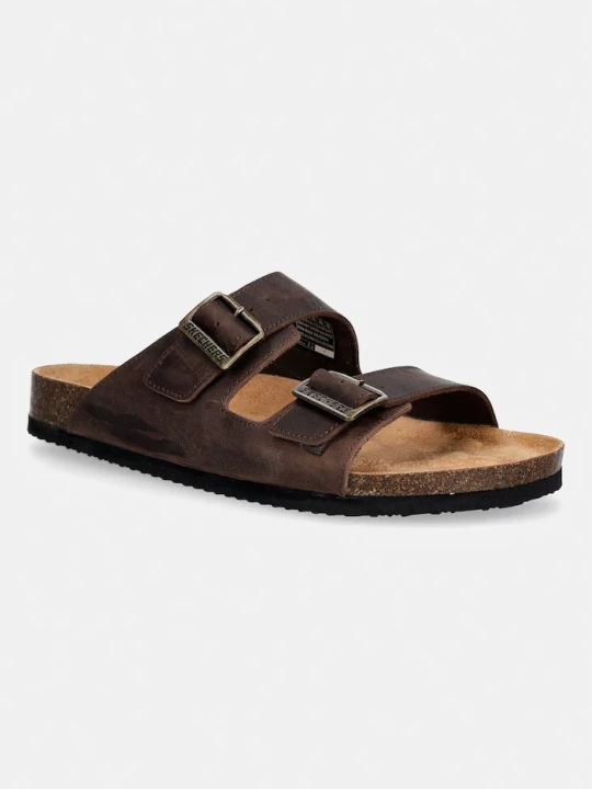 Zdjęcie produktu Skechers klapki nubukowe AIDAN brązowy