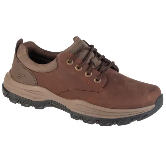 Zdjęcie produktu Skechers Knowlson - Leland 204920-DKBR, Męskie, Brązowe, buty sneakers, skóra licowa, rozmiar: 41