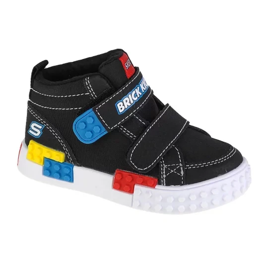 Zdjęcie produktu Skechers Kool Bricks-Lil Constructor 402224N-BKMT, Dla chłopca, Czarne, buty sneakers, tkanina, rozmiar: 21