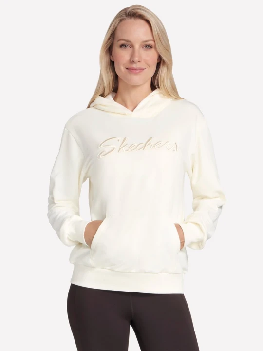 Zdjęcie produktu Skechers Logo bluza z kapturem - Off White