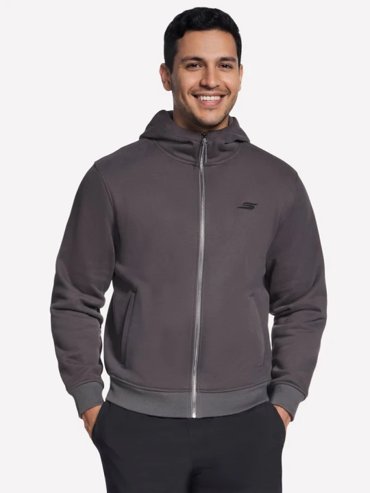 Zdjęcie produktu Skechers Max Soft Hooded Kurtka - Czarny / Grafitowy