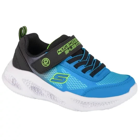 Zdjęcie produktu Skechers Meteor-Lights - Krendox 401495L-BKBL, Dla chłopca, Niebieskie, buty sneakers, syntetyk, rozmiar: 30