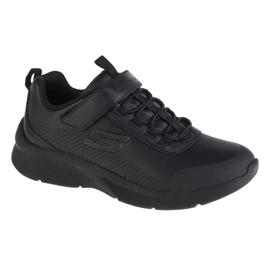Zdjęcie produktu Skechers Microspec-Classmate 302607L-BBK, Dla dziewczynki, Czarne, buty sneakers, skóra syntetyczna, rozmiar: 31