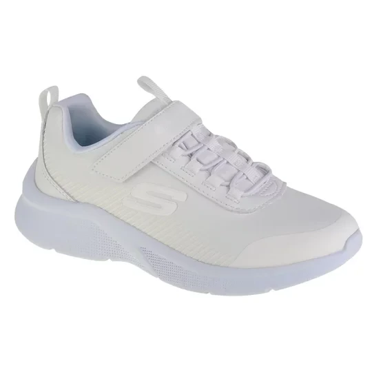 Zdjęcie produktu Skechers Microspec-Classmate 302607L-WHT, Dla dziewczynki, Białe, buty sneakers, skóra syntetyczna, rozmiar: 29