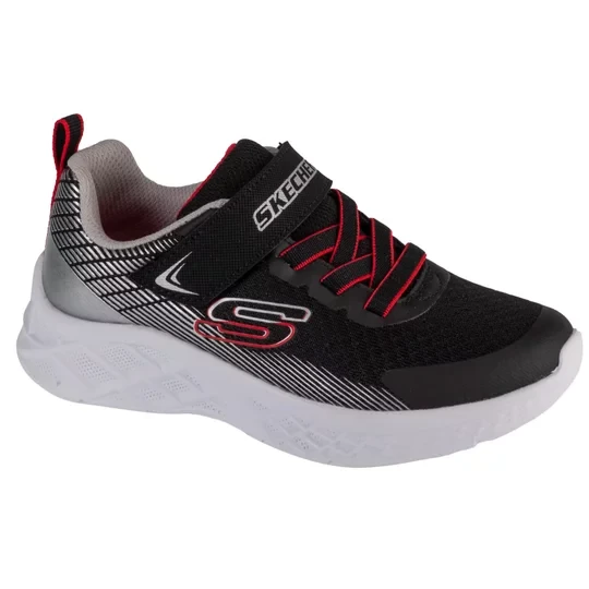 Zdjęcie produktu Skechers Microspec II - Zovrix 403924L-BKSR, Dla chłopca, Czarne, buty sneakers, tkanina, rozmiar: 28