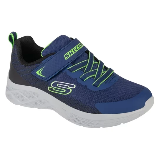 Zdjęcie produktu Skechers Microspec II - Zovrix 403924L-NBLM, Dla chłopca, Granatowe, buty sneakers, tkanina, rozmiar: 27