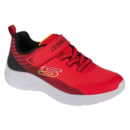 Zdjęcie produktu Skechers Microspec II - Zovrix 403924L-RDBK, Dla chłopca, Czerwone, buty sneakers, tkanina, rozmiar: 27