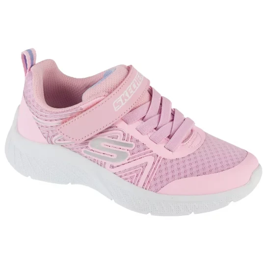 Zdjęcie produktu Skechers Microspec Plus - Swirl Sweet 303535L-LTPK, Dla dziewczynki, Różowe, buty sneakers, syntetyk, rozmiar: 28