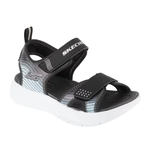 Zdjęcie produktu Skechers Microspec-Splash 407034L-BKSL, Dla chłopca, Czarne, sandały, tkanina, rozmiar: 29