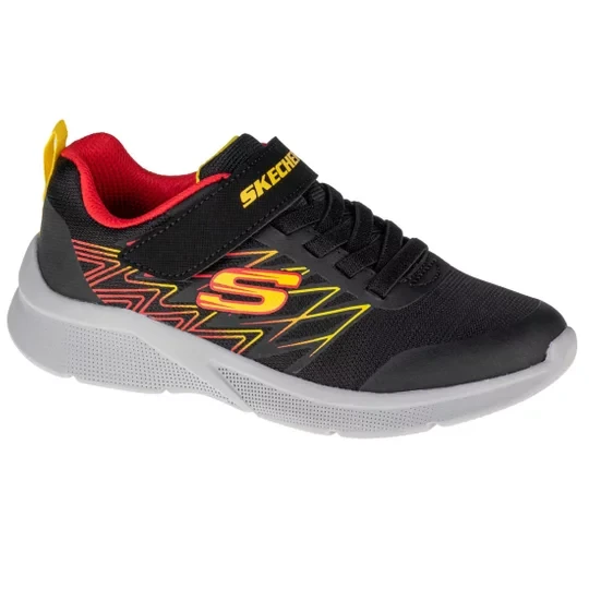Zdjęcie produktu Skechers Microspec Texlor 403770L-BKRD, Dla chłopca, Czarne, buty sneakers, tkanina, rozmiar: 28