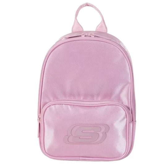 Zdjęcie produktu Skechers Mini Logo Backpack SKCH7596-LPK, Damskie, Różowe, plecaki, poliester, rozmiar: One size