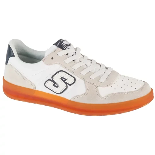 Zdjęcie produktu Skechers New Wave Cup - Calven 210961-OFWT, Męskie, Białe, buty sneakers, skóra zamszowa, rozmiar: 41