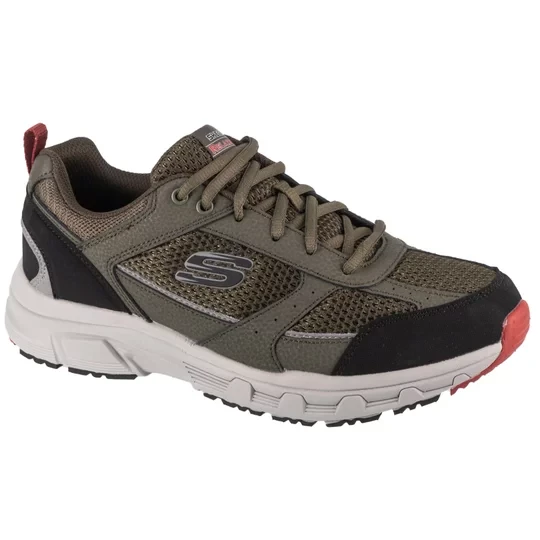 Zdjęcie produktu Skechers Oak Canyon-Verketta 51898-OLBK, Męskie, Zielone, buty sneakers, skóra licowa, rozmiar: 41