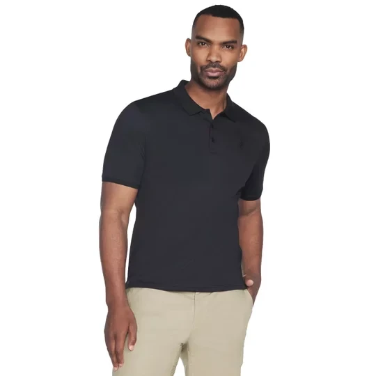 Zdjęcie produktu Skechers Off Duty Polo TP43-BLK, Męskie, Czarne, koszulki polo, bawełna, rozmiar: L