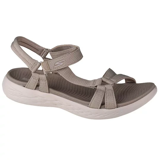 Zdjęcie produktu Skechers On the GO 600 - Brilliancy 15316-NAT, Damskie, Beżowe, sandały, tkanina, rozmiar: 40