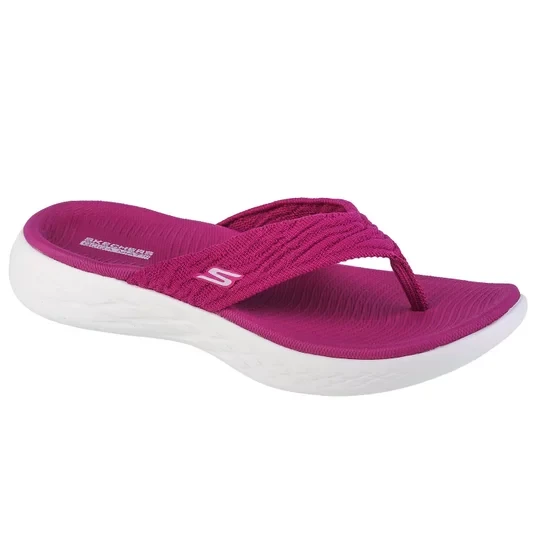 Zdjęcie produktu Skechers On The Go 600 Sunny 140037-FUS, Damskie, Fioletowe, japonki, tkanina, rozmiar: 40