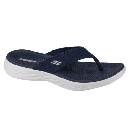 Zdjęcie produktu Skechers On The Go 600 Sunny 140037-NVY, Damskie, Granatowe, japonki, tkanina, rozmiar: 36