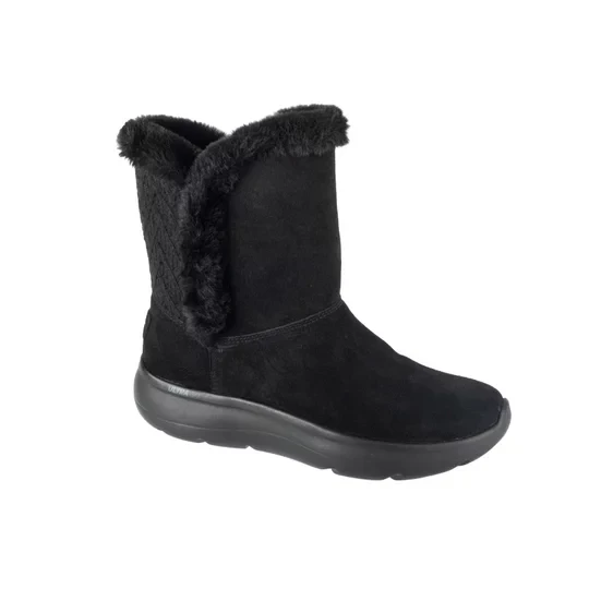 Zdjęcie produktu Skechers On-The-GO Encore - Snow Flurry 144870-BBK, Damskie, Czarne, buty zimowe, skóra zamszowa, rozmiar: 36