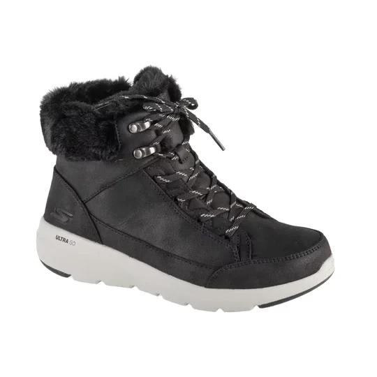Zdjęcie produktu Skechers On-The-GO Glacial Ultra - Cozyly 144178-BLK, Damskie, Czarne, buty zimowe, skóra syntetyczna, rozmiar: 36