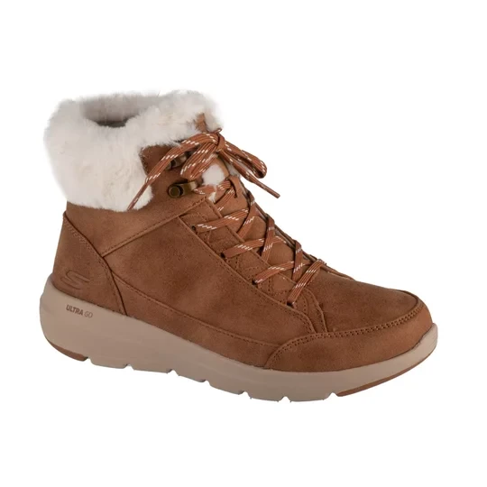 Zdjęcie produktu Skechers On-The-GO Glacial Ultra - Cozyly 144178-CSNT, Damskie, Brązowe, buty zimowe, skóra syntetyczna, rozmiar: 35