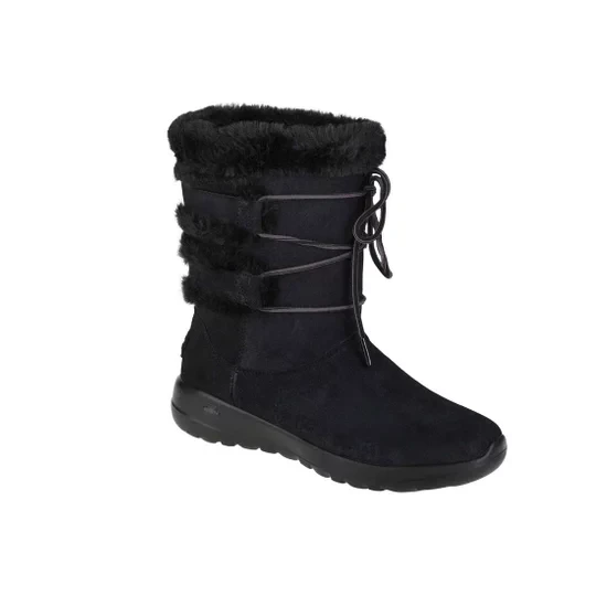 Zdjęcie produktu Skechers On The Go Joy Cyclone 144020-BBK, Damskie, Czarne, buty zimowe, skóra zamszowa, rozmiar: 36