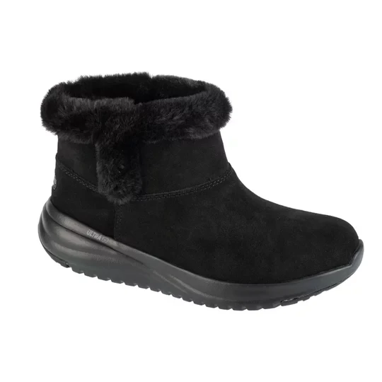 Zdjęcie produktu Skechers On-The-Go Stellar - Cozy Step 144775-BBK, Damskie, Czarne, buty zimowe, skóra zamszowa, rozmiar: 36