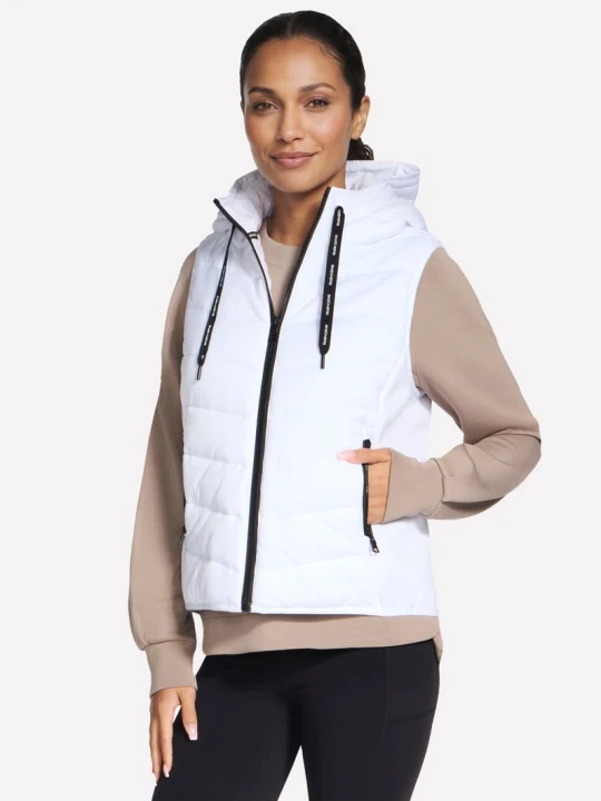 Zdjęcie produktu Skechers Performance Elite Cozy Fit Hooded Vest - Bialy