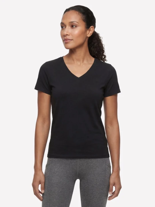 Zdjęcie produktu Skechers Pima V-Neck koszulka - Czarny