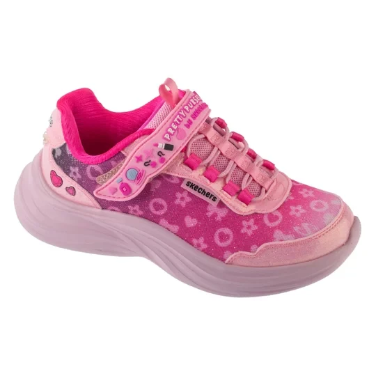 Zdjęcie produktu Skechers Power Jams 2.0 302199L-PKMT, Dla dziewczynki, Różowe, buty sneakers, syntetyk, rozmiar: 27